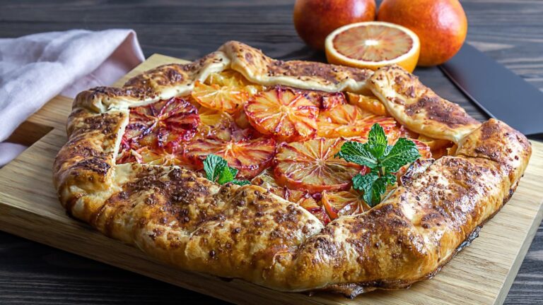Blood orange galette
