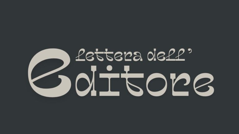 Lettera dell’Editore | "Il coraggio di scegliere la libertà"