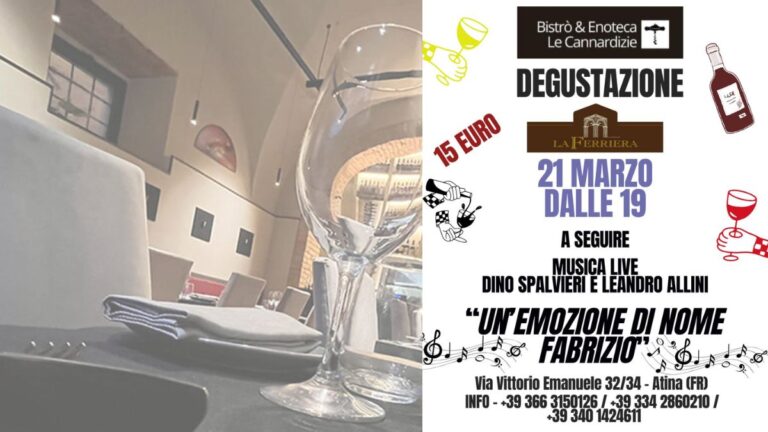 Open Wine & Open Music le emozioni della primavera arrivano ad Atina a Le Cannardizie