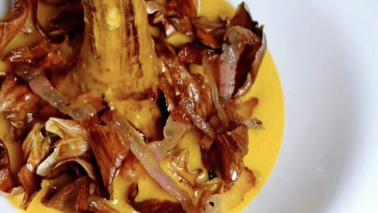 Carciofo alla giudia alla carbonara