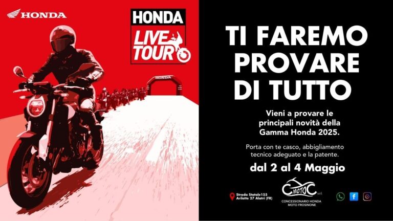 Honda Live Tour 2025 ad Alatri